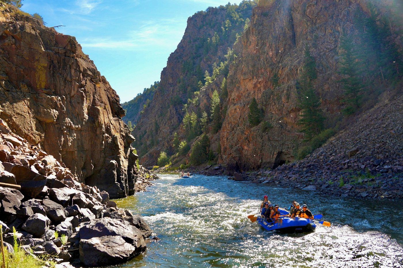 Rafting through Eye of the Needle on the Upper Colorado