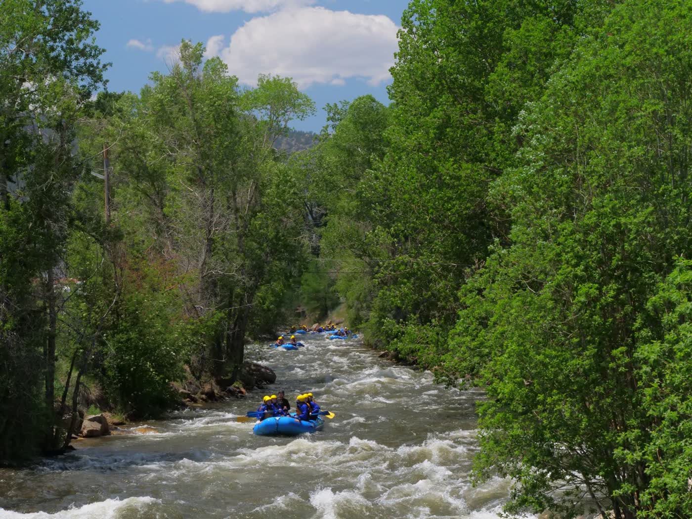 Rafting Clear Creek near Idaho Springs