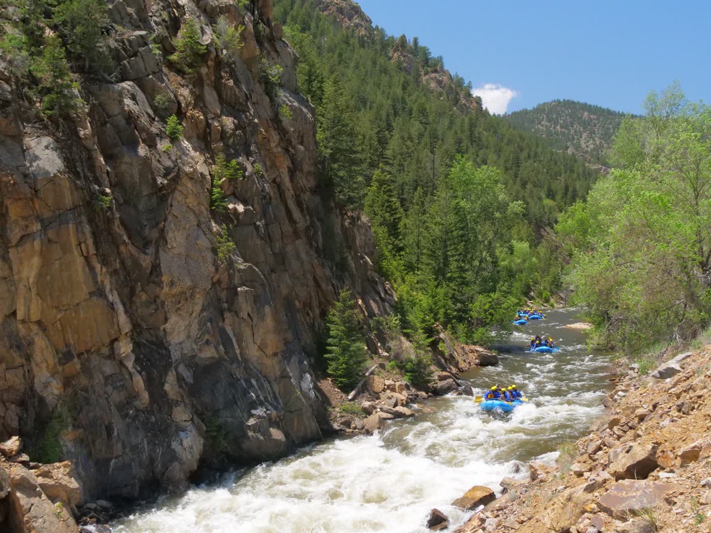 Clear Creek intermediate whitewater