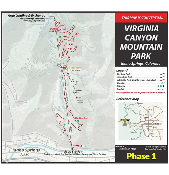 Virginia canyon phase 1 map